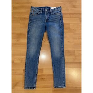 Rag & Bone Cate Mid Rise Ankle Skinny Jeans Women's 27 Blue‎ Stretch Denim